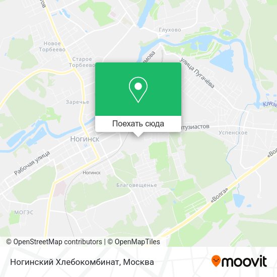 Карта Ногинский Хлебокомбинат