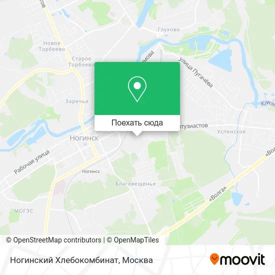 Карта Ногинский Хлебокомбинат