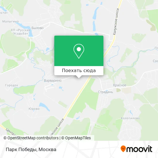 Карта Парк Победы