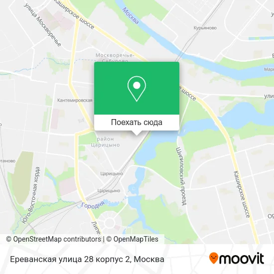 Карта Ереванская улица 28 корпус 2