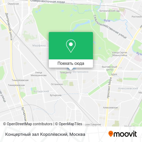 Карта Концертный зал Королёвский