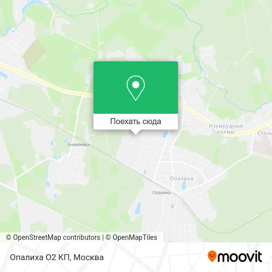 Карта Опалиха О2 КП