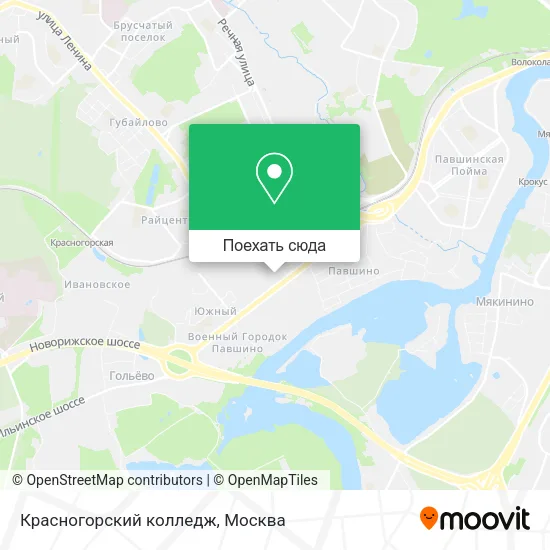 Карта Красногорский колледж