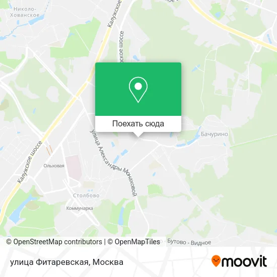 Карта улица Фитаревская
