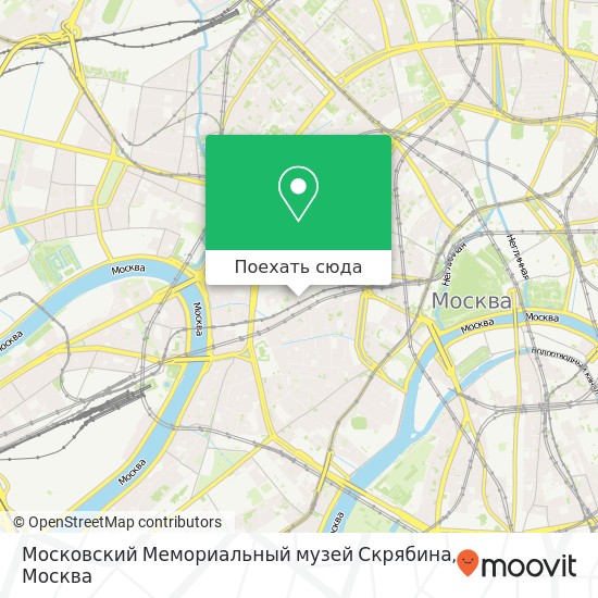 Карта Московский Мемориальный музей Скрябина