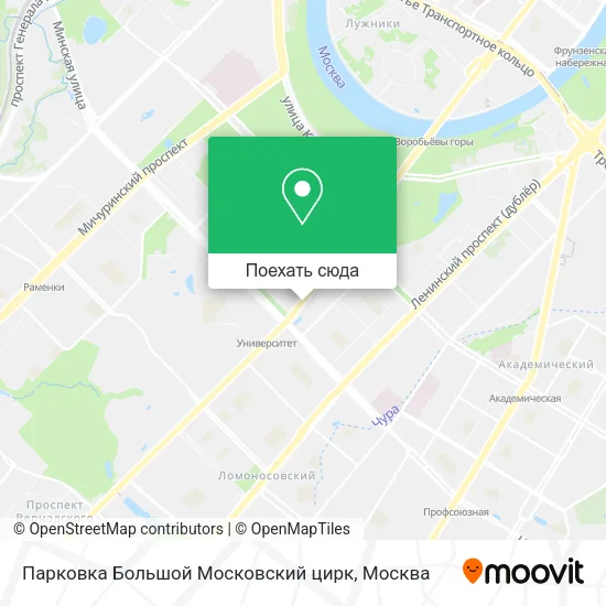 Карта Парковка Большой Московский цирк