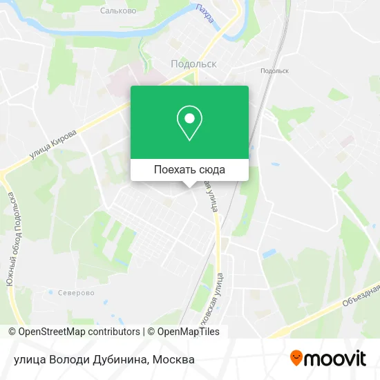 Карта улица Володи Дубинина