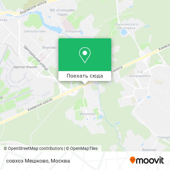 Карта совхоз Мешково