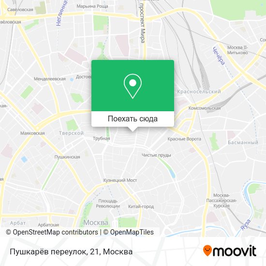 Карта Пушкарёв переулок, 21