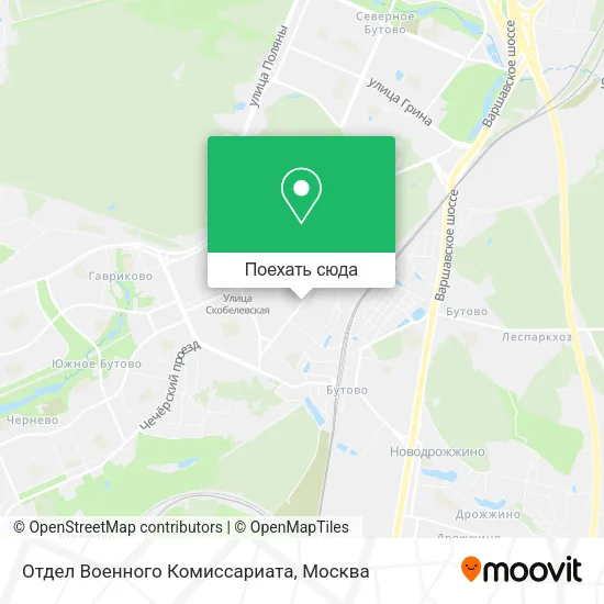 Карта Отдел Военного Комиссариата