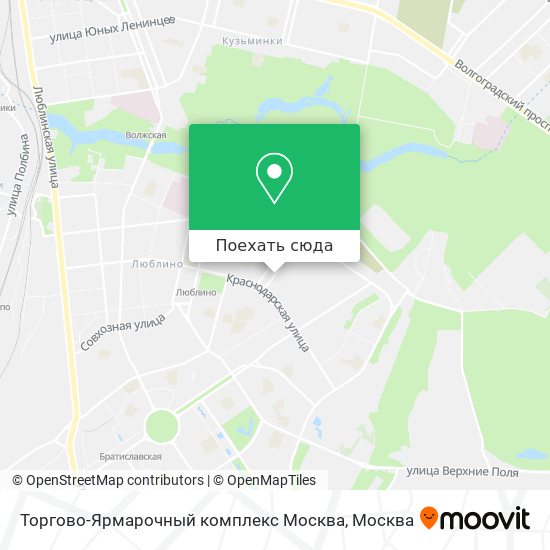Карта Торгово-Ярмарочный комплекс Москва