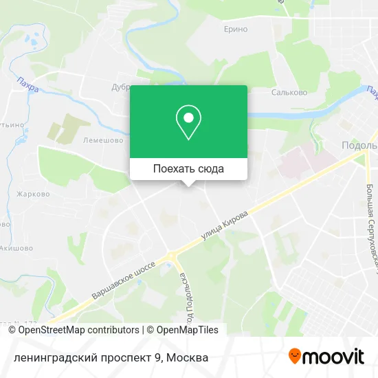 Карта ленинградский проспект 9