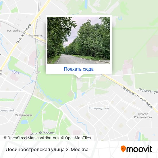 Лосиноостровская карта москвы