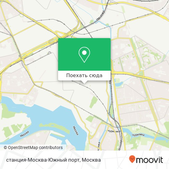 Карта станция-Москва-Южный порт