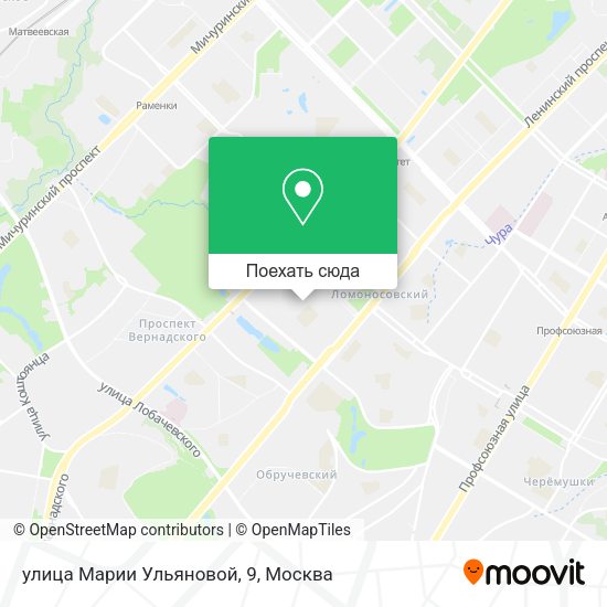 Карта улица Марии Ульяновой, 9