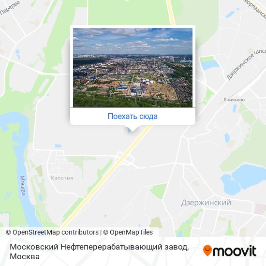 Карта Московский Нефтеперерабатывающий завод