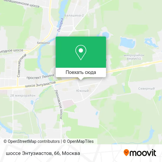 Карта шоссе Энтузиастов, 66