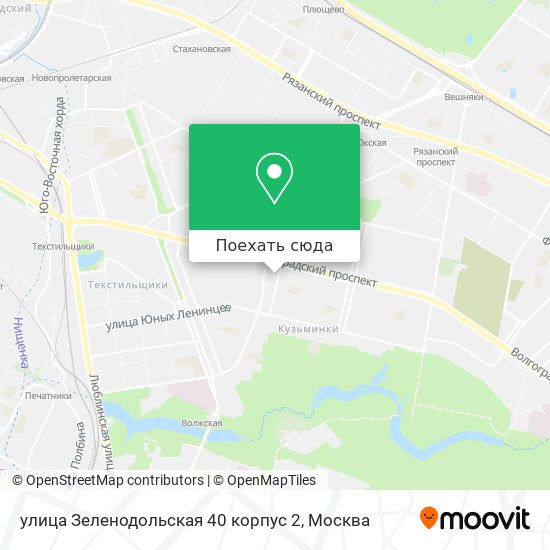Карта улица Зеленодольская 40 корпус 2