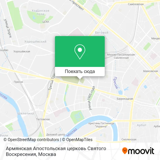 Карта Армянская Апостольская церковь Святого Воскресения