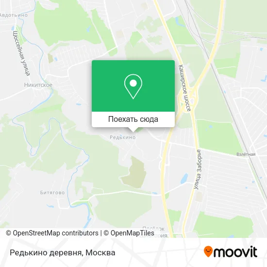 Карта Редькино деревня