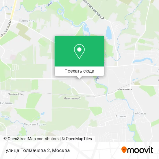 Карта улица Толмачева 2