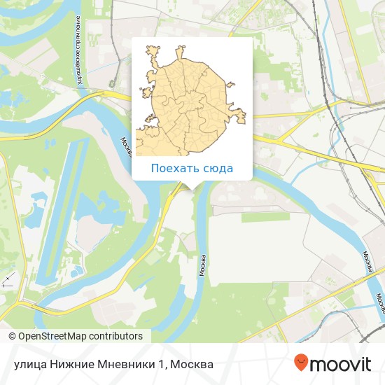 Карта улица Нижние Мневники 1