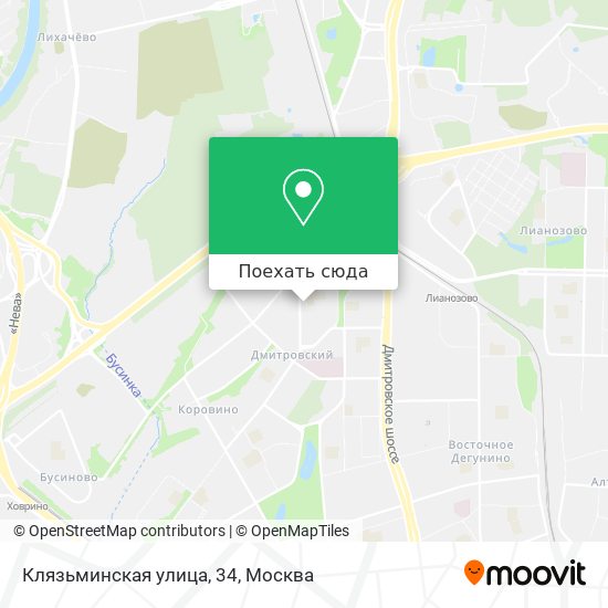 Карта Клязьминская улица, 34