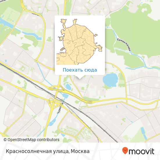 Карта Красносолнечная улица