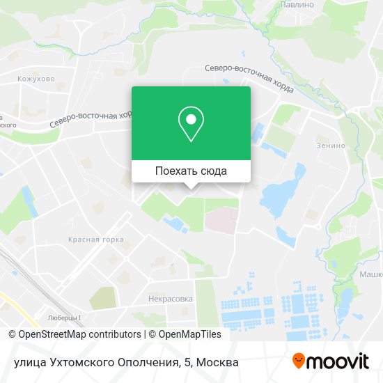 Карта улица Ухтомского Ополчения, 5
