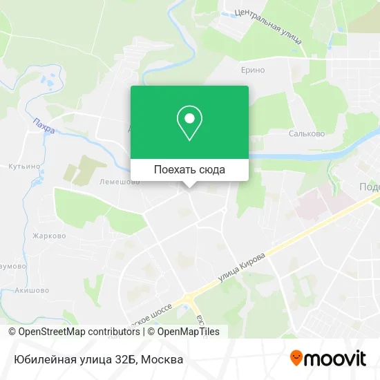 Карта Юбилейная улица 32Б
