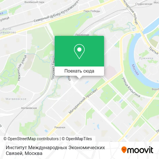 Карта Институт Международных Экономических Связей