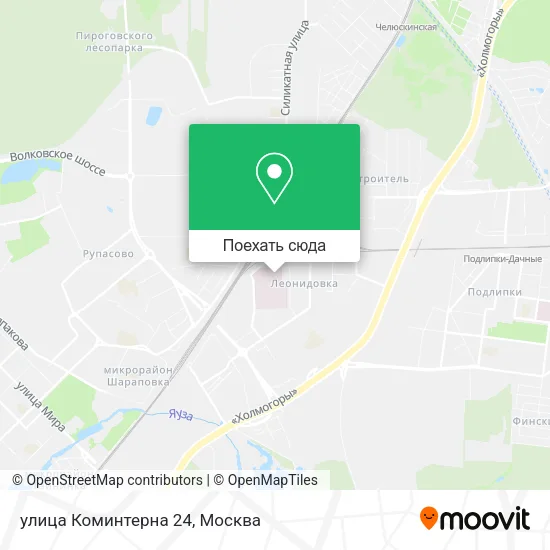 Карта улица Коминтерна 24