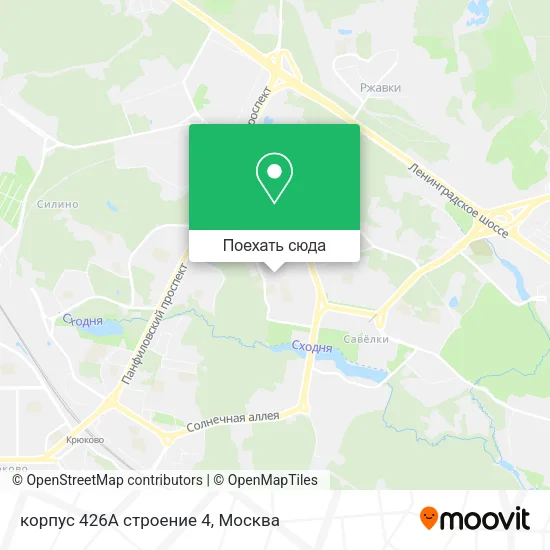 Карта корпус 426А строение 4