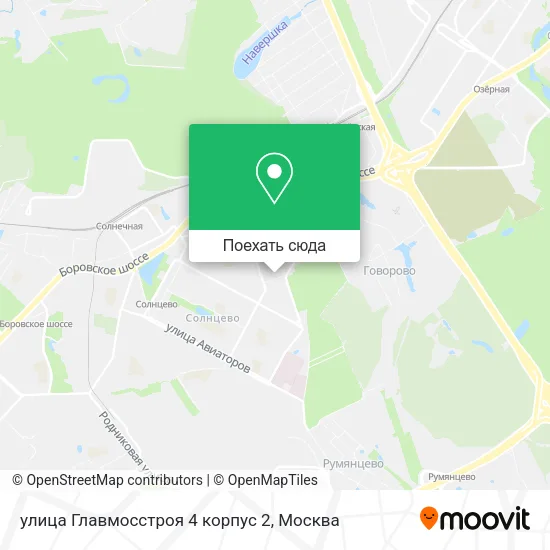 Карта улица Главмосстроя 4 корпус 2