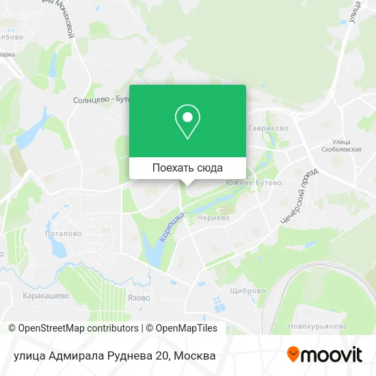 Карта улица Адмирала Руднева 20