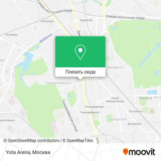 Карта Yota Arena