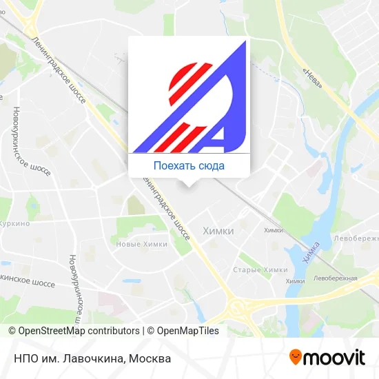 Карта НПО им. Лавочкина