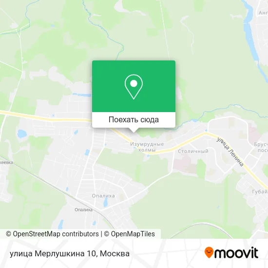 Карта улица Мерлушкина 10