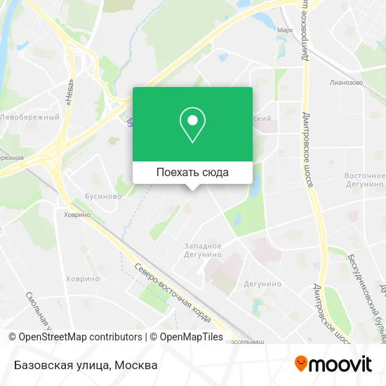 Карта Базовская улица
