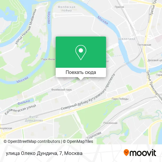 Карта улица Олеко Дундича, 7