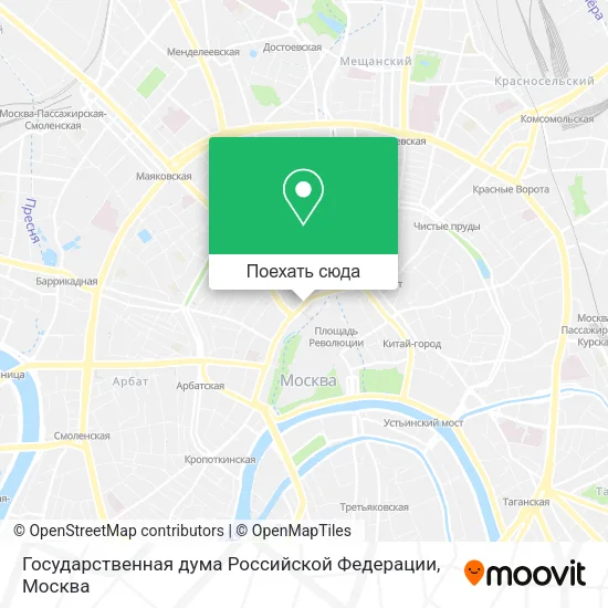 Карта Государственная дума Российской Федерации