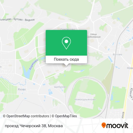 Карта проезд Чечерский 38