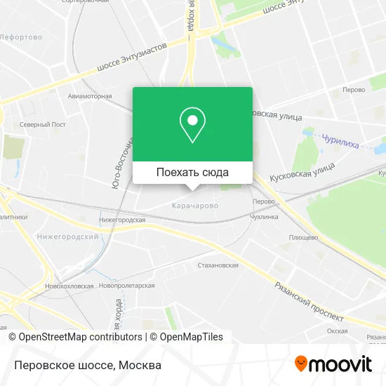Карта Перовское шоссе