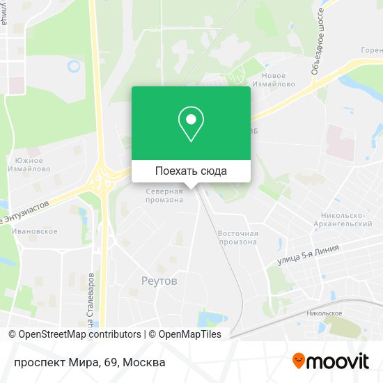 Карта проспект Мира, 69