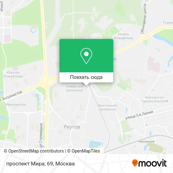 Карта проспект Мира, 69