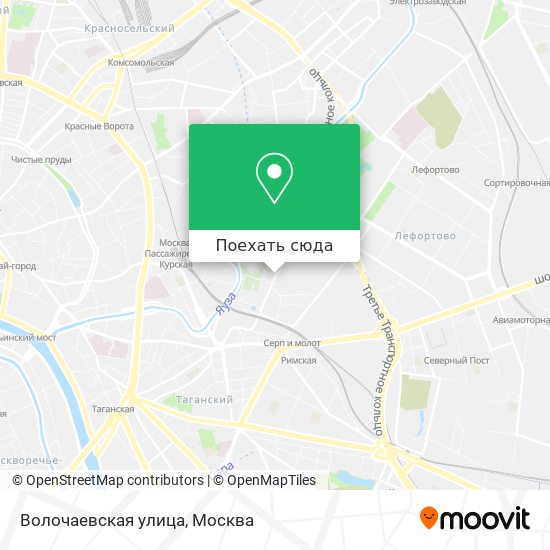 Карта Волочаевская улица