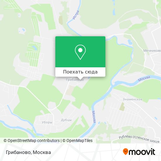 Карта Грибаново