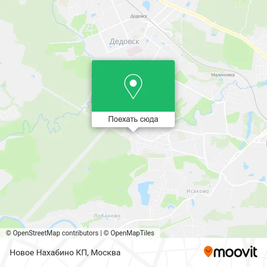 Карта Новое Нахабино КП