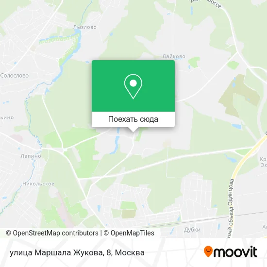 Карта улица Маршала Жукова, 8