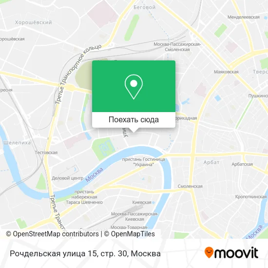 Карта Рочдельская улица 15, стр. 30